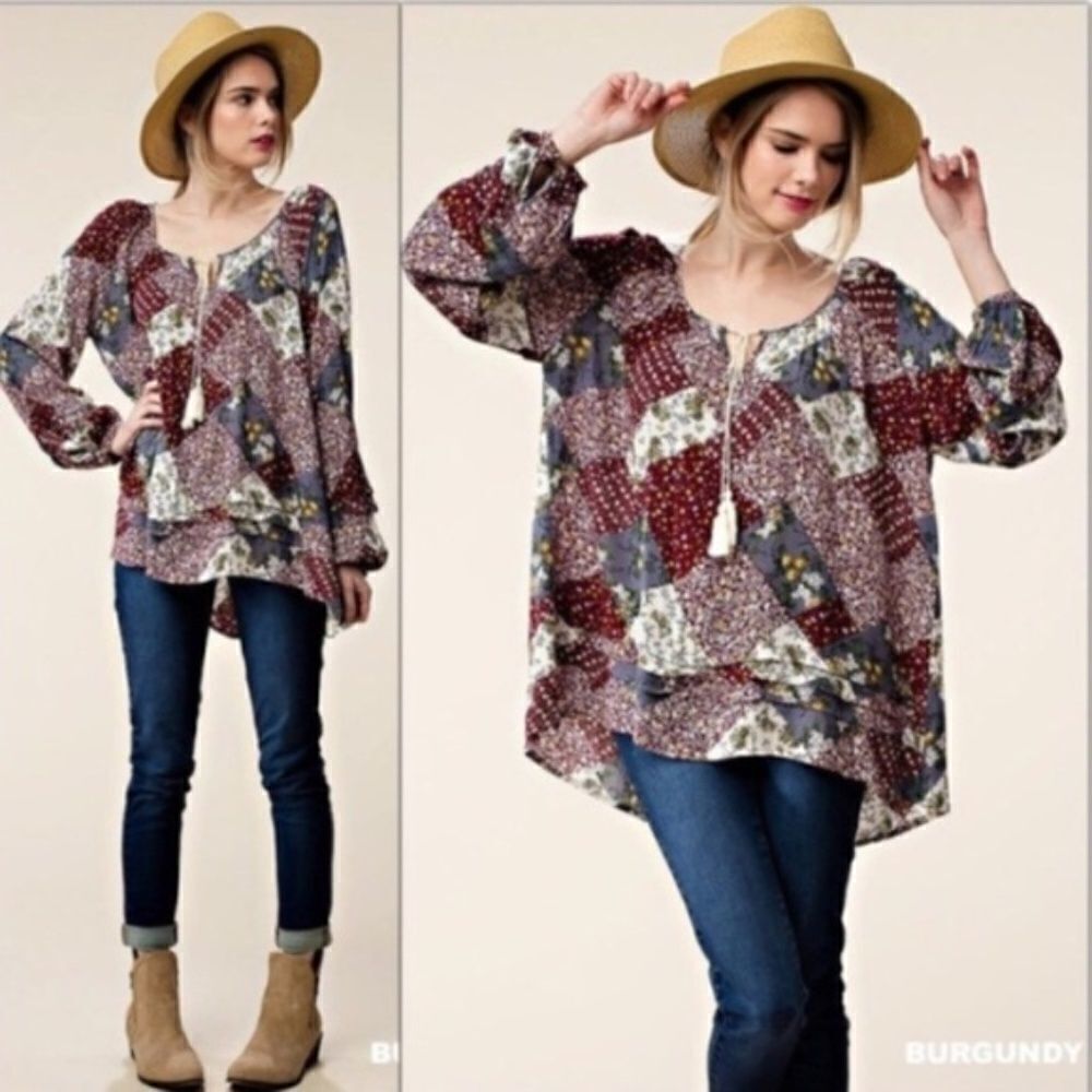 Patchwork Peasant Top 